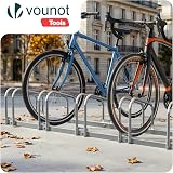 VOUNOT 4 Bike Stand Floor or Wall Mounted Bike Rack Garage Storage view 2