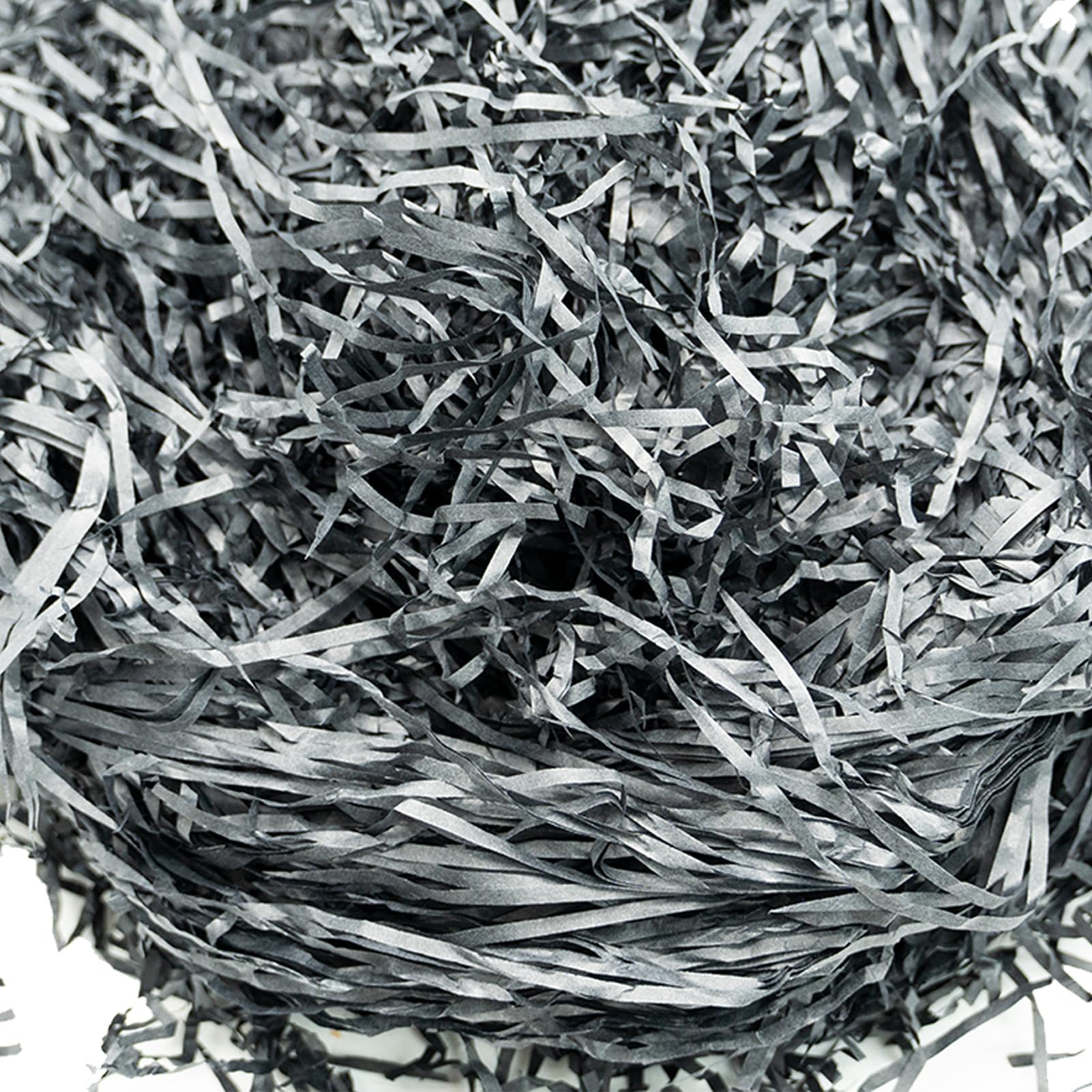 100 Grams Raffia Gift Filler Paper Shreds, Grass Craft Shredded Tissue for Basket Filling, Gift Decoration Gift Box Filling DIY Gift Packaging and Party Supplies Accessories (Black)