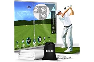 Golf Simulator Impact Screen: Ultra Clear Golf Impact Screen for Home/Indoor/Garage Swing Training - Thickened Golf Practice 
