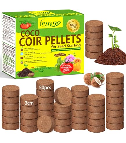 Jiffy Peat Pellets – 30mm, 25 Count – Seed Starting Growing Supplies