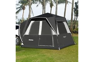 KingCamp SUV Tent, Instant 6-8 Person Waterproof & Windproof Tailgate Car Camping Tent with Movie Screen for Family Camping & Outdoor Adventures