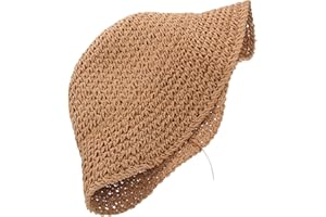 TOVINANNA Breathable Women Bucket Hat Summer Sun Hat Paper Material Lightweight Supple Foldable for Traveling