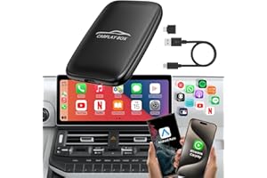 QUANLEX Wireless CarPlay Adapter & Android Auto Adapter, Upgraded 2024 Fast Convert Wired to Wireless for OEM Wired Carplay Cars,Wireless Car Play Dongle Support YouTube/Netflix/TF card,Plug & Play Magic Box