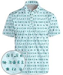 Funny Golf Shirts for Men Crazy Short Sleeve Golf