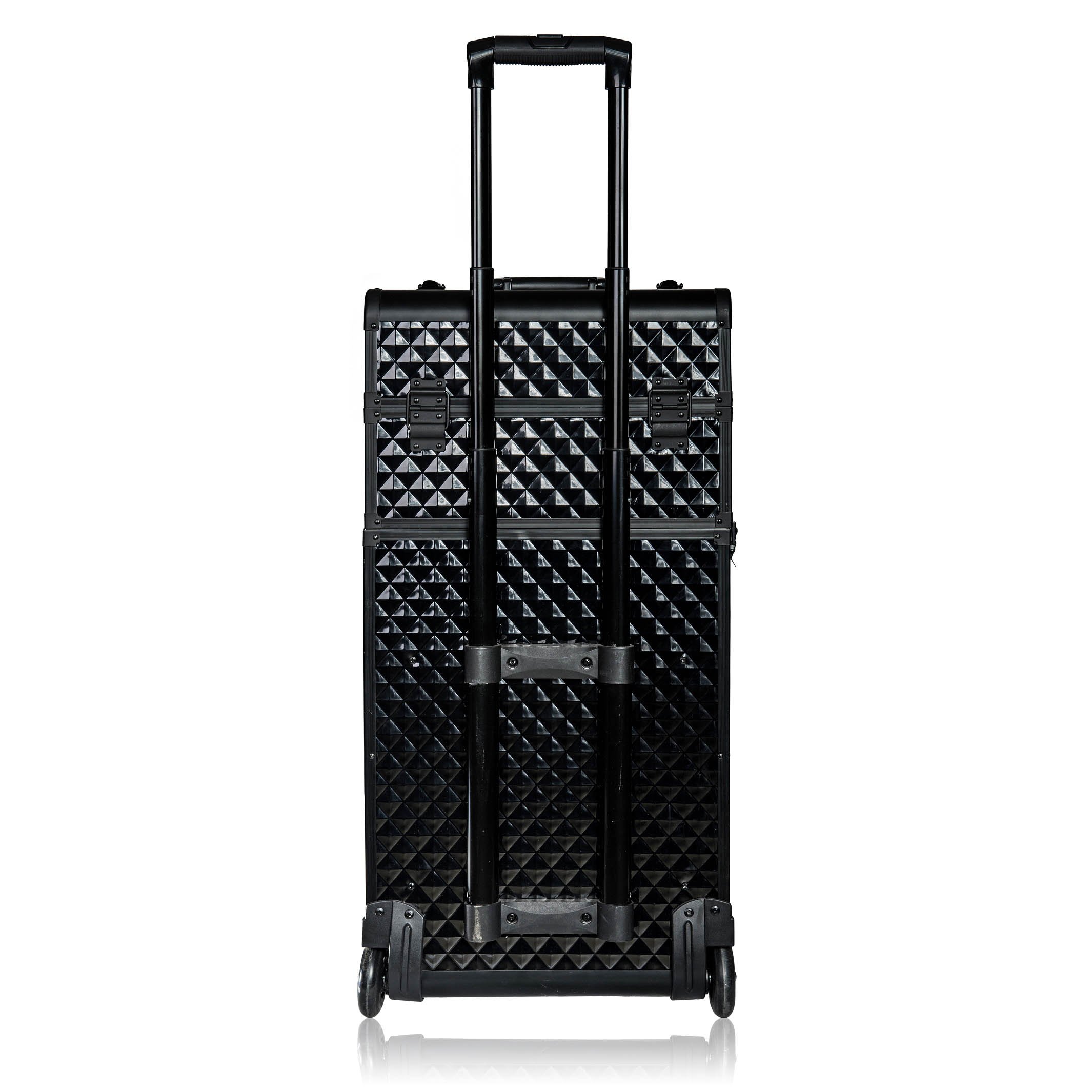 SHANY REBEL Series Pro Makeup Artists Rolling Train Case - Trolley Case - Curious Black Cat