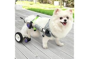 LetPetRun Adjustable Dog Wheelchair for Back Legs Mobility Support Lightweight Pet Wheelchair for Disabled Hind Legs Walking Stable Dog Cart for Pets