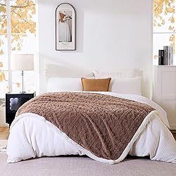 PU MEI Sherpa Throw Blanket for Couch Sofa