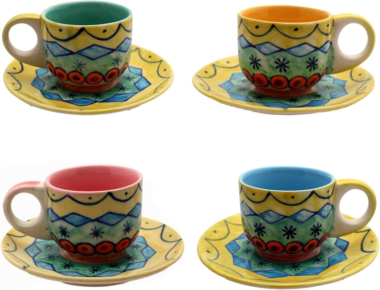 Gall&Zick Set/4 Espressotasse mit Untertasse Mokkatasse Untersetzer