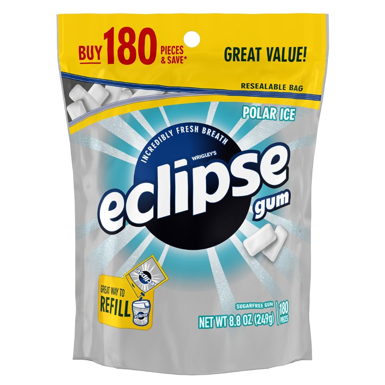 Sugar free gum, polar Ice (022000124005)