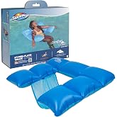 Swimways Comfort Cloud Pool Lounger with Fast Inflation &amp; Headrest Pillow, Oversized Inflatable Pool Floats for Adults