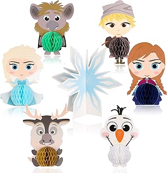 Amazon Com Ticiaga 7pcs Frozen Honeycomb Centerpieces Table