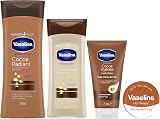 Vaseline Intensive Care Cocoa Butter Dry Skin Skincare Set 4pc Lotion Oil Hand