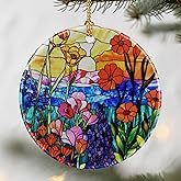 Wildflowers Ornaments, Christmas Ornaments: Christmas Tree Decorations, Holiday Decor, Stocking Stuffers, Gift Ideas, Xmas Gift, Xmas Gifts & Gifts for Women and Flower Lover