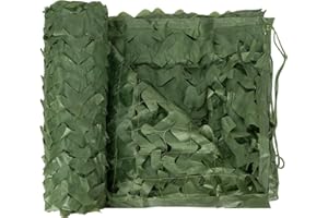 LOOGU Custom Woodland Camo Netting Camping Military Hunting Camouflage Net 6.5 x 10ft, 6.5 x 26ft, 10 x 10ft, 10 x 13ft, 10 x 16.5ft, 13 x 16.5ft, 16.5 x 20ft, 20 x 20ft