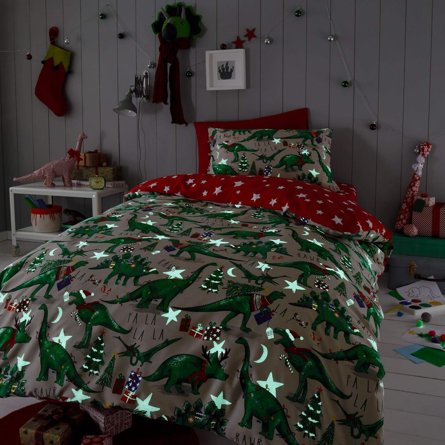 cot bed xmas bedding