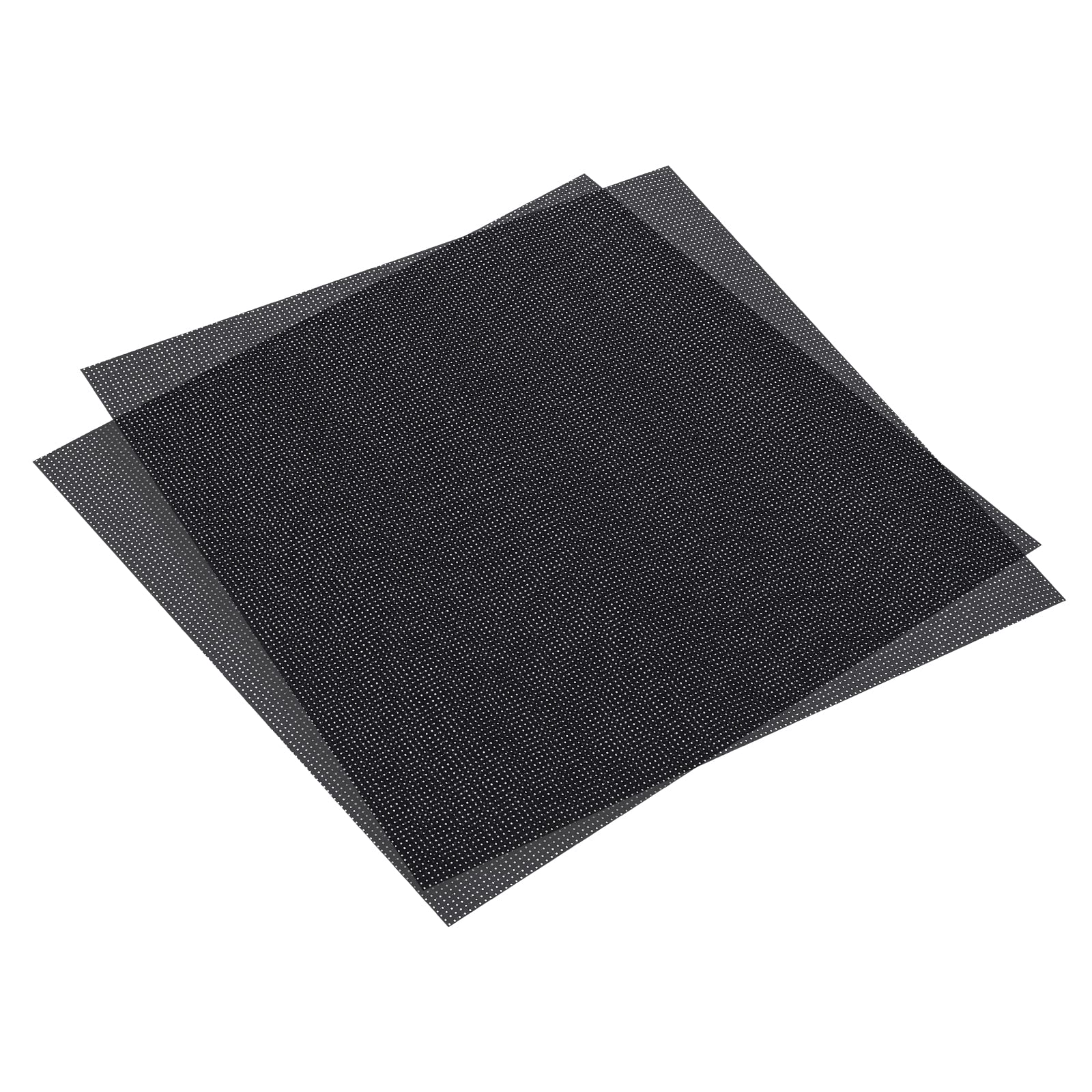 PATIKIL 11 Count Cross Stitch Cloth 20" x 20", 2 Pack Embroidery Cotton Fabric for DIY Needlework, Black