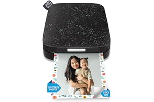HP Sprocket 2x3" Instant Smartphone Photo Printer - Portable Color Wireless Mobile Printer - Zink Sticky-Back Photos - Print from Compatible iOS & Android Devices with Bluetooth w/ App - Black