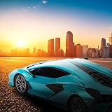 CMJ RC Cars 1:24 Lamborghini Sián FKP 37 Licensed Blue Remote Control Car view 7