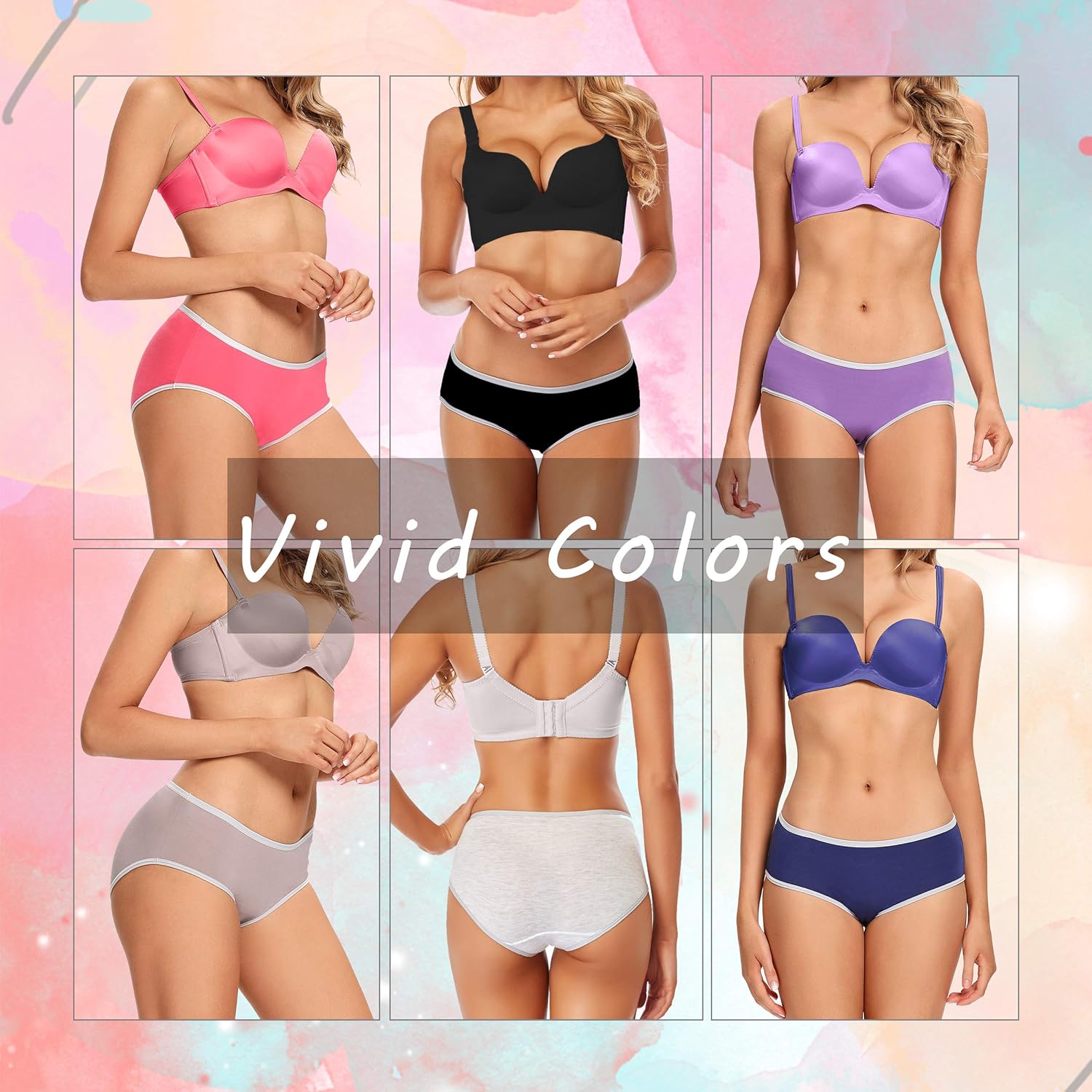 Womens Underwear Cotton High Waist Soft Breathable Stretchy Briefs Comfortable Panties for Ladies(Multicolor) at  Women’s Clothing store