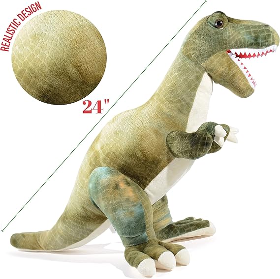 realistic dinosaur plush