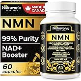 NMN Ultra High Purity 600 mg per Capsule, 2 Month Supply - NAD+ Booster Industry Highest, 99% NMN Nicotinamide Mononucleotide
