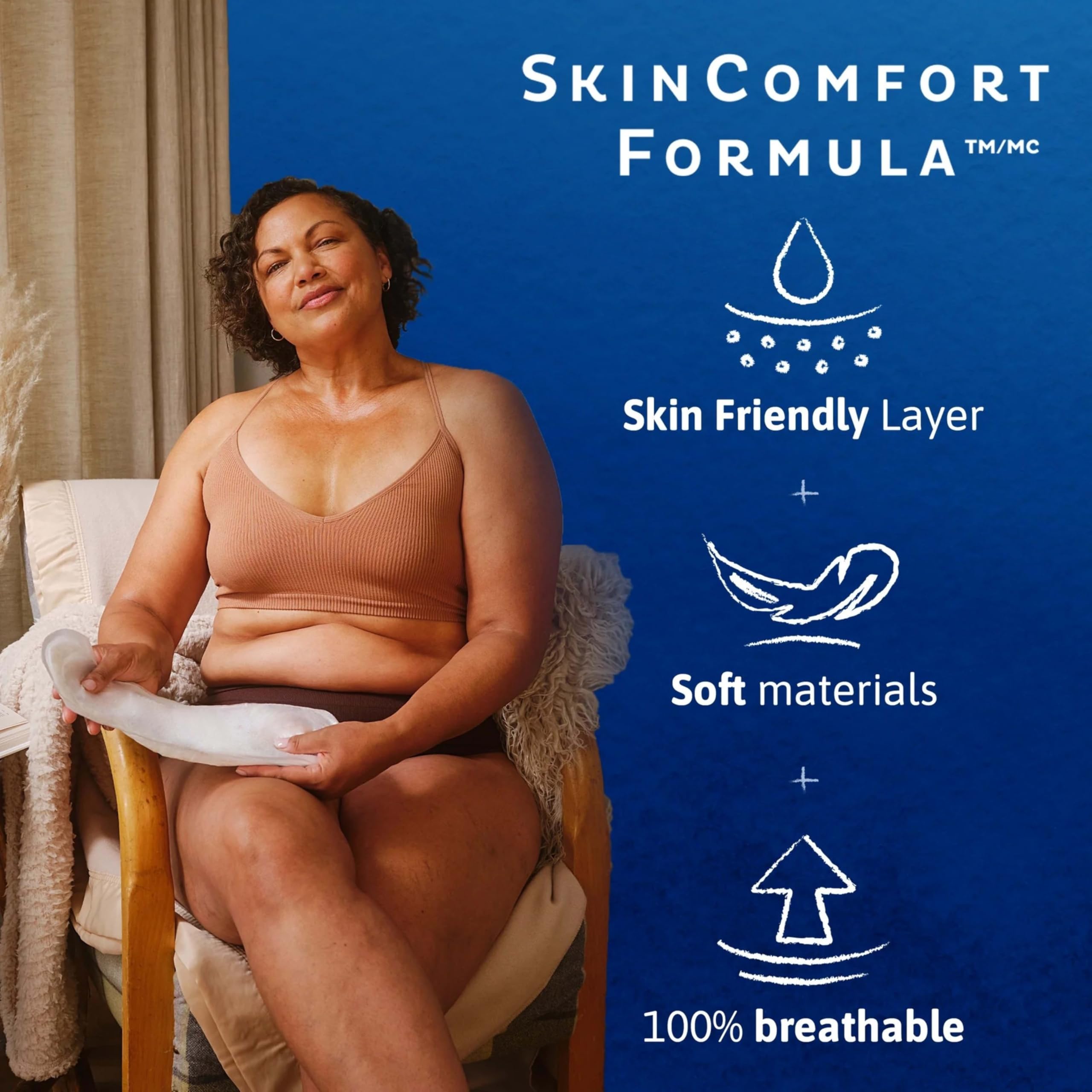 TNA Sensitive Care Incontinence Pads, Bladder Control, Postpartum for Women, Overnight Absorbency, Extra Coverage, 135 Count