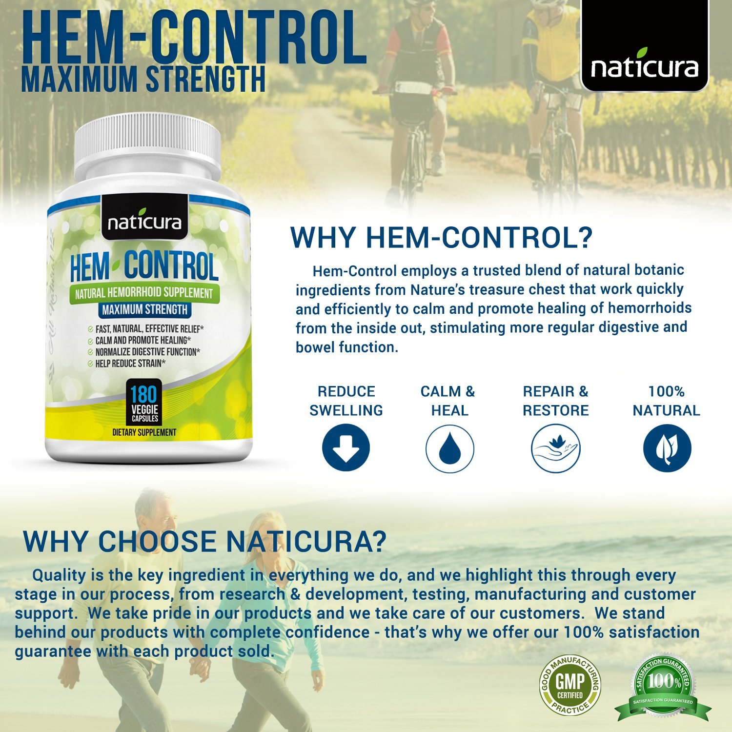 Galleon HemControl Natural Hemorrhoid Treatment Supplement Fast