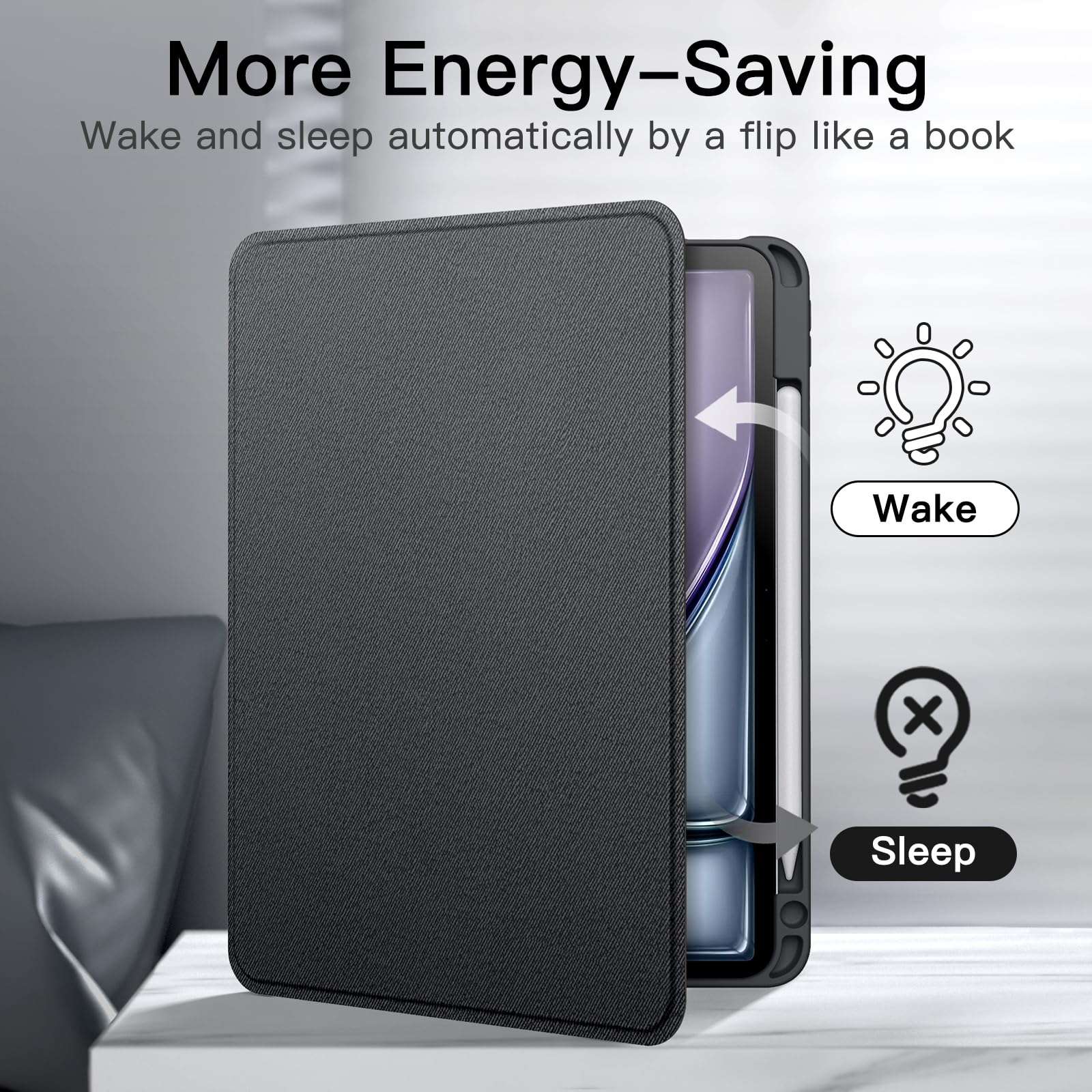 Case for iPad Air 11-Inch M3/M2 (2025/2024), iPad Air 5/4 (2022/2020 10.9-Inch)