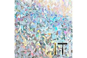 Pickhonk Window Privacy Film Window Coloring Colored Glass Film UV Blocking Glass Stickers Thermal Insulation Home Windows 17.5 x 78.7 Inches(Pack of 1)