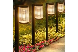 ELECLINK Solar Pathway Lights Outdoor, 6 Pack Upgraded Outdoor Solar Lights for Outside Super Bright Up to 12Hrs, IP65 Waterproof Solar Garden Lights for Yard Path Walkway Decor Landscape Lighting