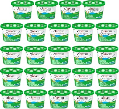 DIVCHI Disposable Dehumidifier 500ml Pack of 24 Moisture Absorber