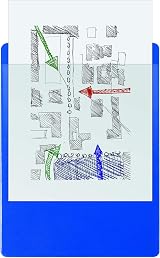 Exacompta 19292E Clip-Board with Pocket 23x32cm A4 Blue Balacron view 2