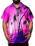 Virgin Crafts Hawaiian Shirts for Men Casual Button Down Short Selvee Beach Party Alloha Shirt