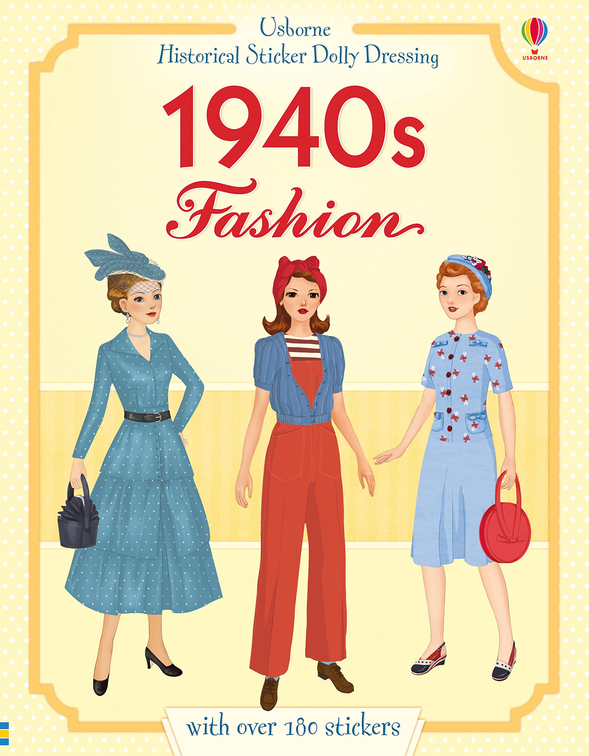 Historical Sticker Dolly Dressing 1940s 