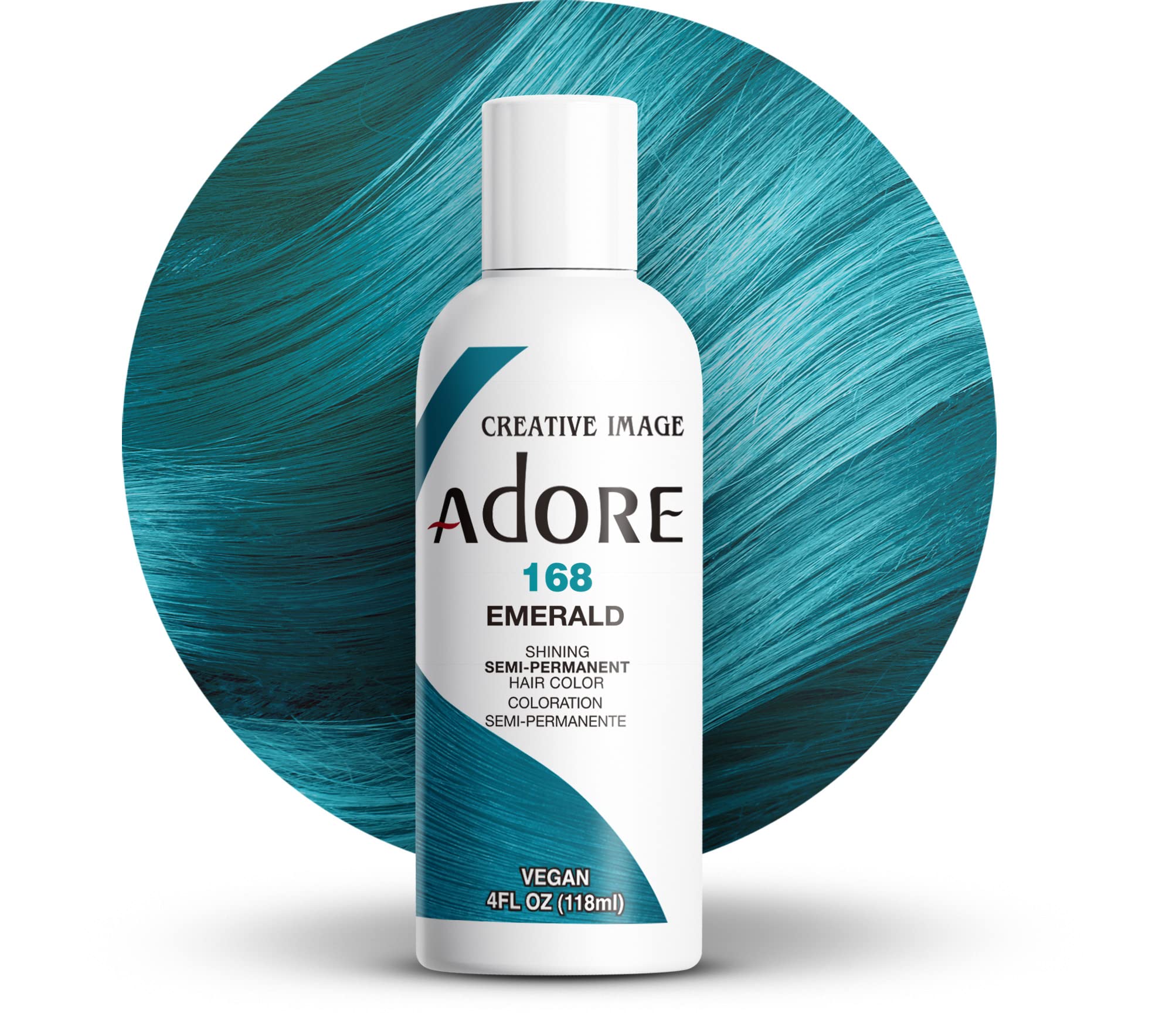 Adore Shining Semi Permanent Hair Colour, 168 Emerald