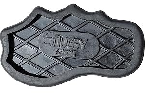 Grewal Equestrian Snuggy Groomer Soft Teeth Rubber Groomer Curry (Black)
