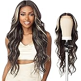 Sensationnel Butta Lace Wigs - Unit 34 Extra Wide 5 Inch Deep Parting Synthetic Preplucked Hairline Glueless Lacefront (1B OF