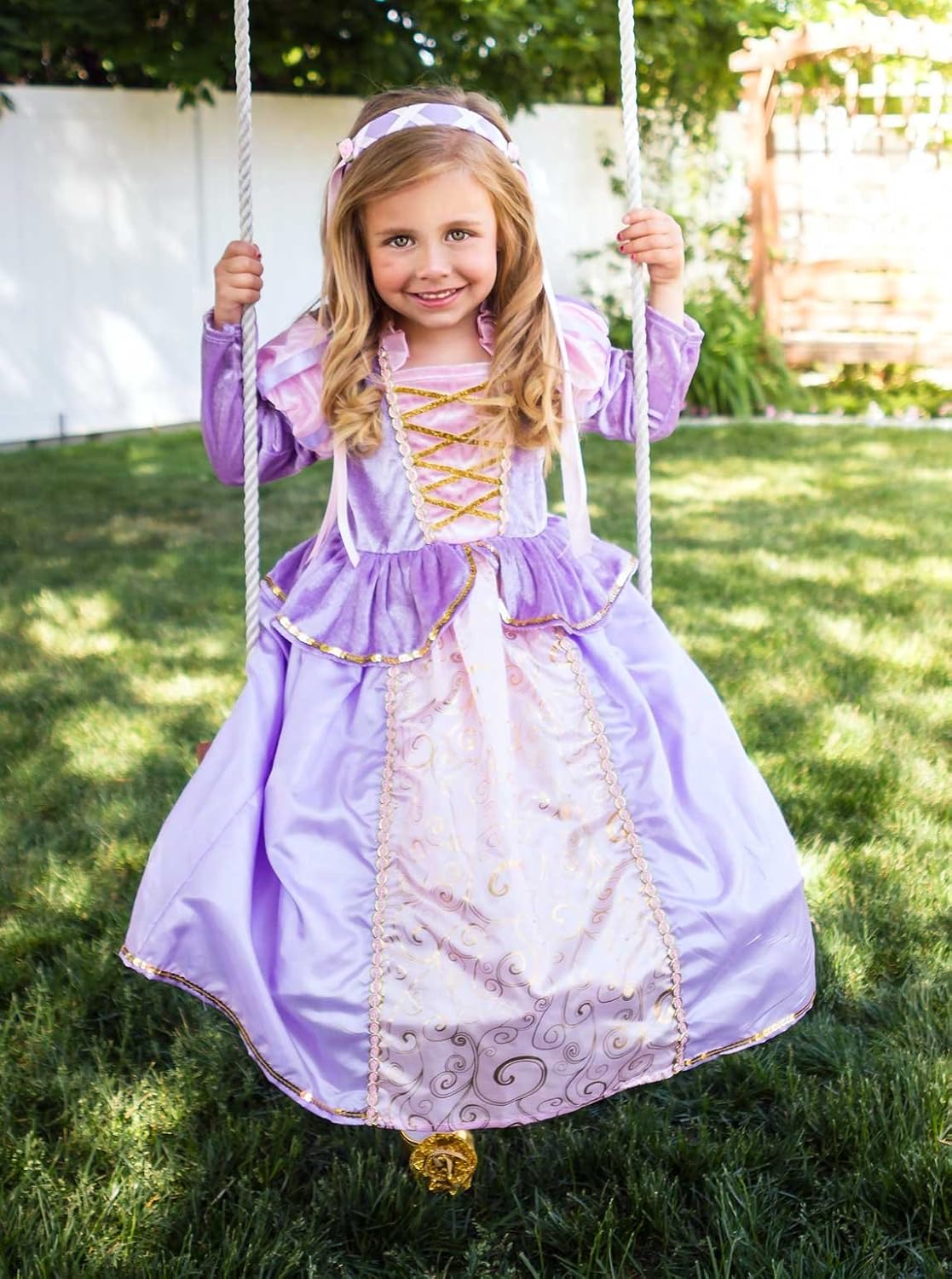 Little Adventures Classic Rapunzel Princess Dress Up Costume: Clothing