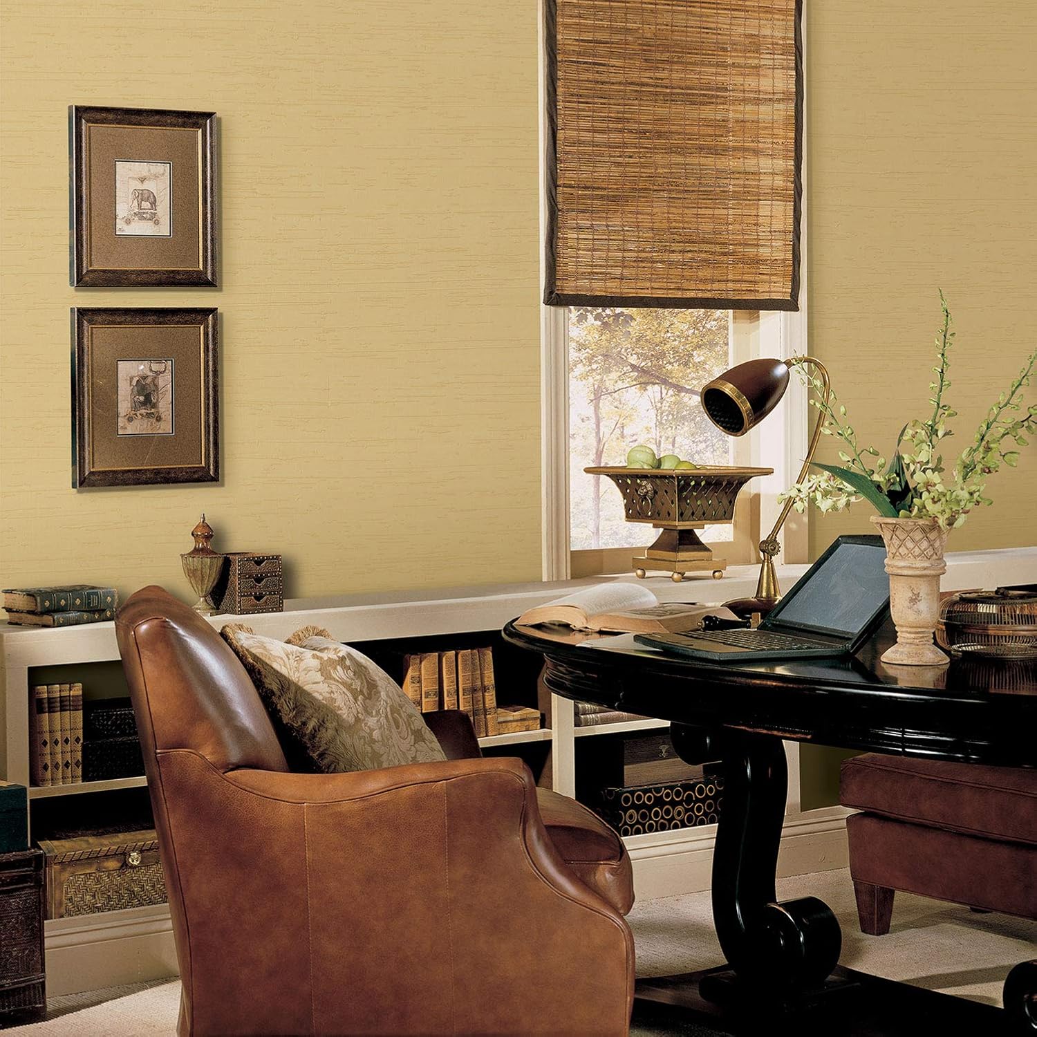 Galerie G67666 Palazzo Gentle Weave Design Wallpaper, Gold, 10m x 53cm - Image 3