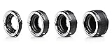 Movo MT-C93 4-Piece AF Chrome Macro Extension Tube