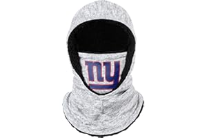 FOCO NFL Team Logo Heather Gray Hooded Gaiter Balaclava Face Cover