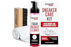 DIAGONAL ONE Shoe Cleaning Kit - Foam Sneaker Cleaner - 8oz White Tennis Shoe Cleaner - For Suede, Canvas, Nubuck