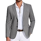 COOFANDY Mens Casual Blazer Knit Sport Coat Lightweight Two Button Suit Jacket