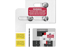 SENSHARE Generator Interlock Kit for Square D QO or Homeline, Indoor/Outdoor, 100 or 125 Amp Panels, 3/4 Inch Spacing Between Main and Branch Breakers