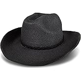 Lucky Brand Women's Straw Cowboy Hat | Rope Design | Western | Style | Fashion | Sun Protection | Breathable