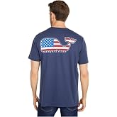 Vineyard Vines Men's Short-Sleeve V V Americana Whale Pocket T-Shirt