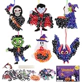 Fennoral 12 Pack Halloween Craft Kit for Kids Make You Own Poke in Arts and Crafts DIY for Kids Boys Girls Party Supplies Halloween Decoration