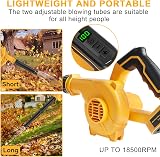 Powarobor Cordless Air Leaf Blower for DeWalt 18V Battery Tool Only view 6