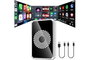 Autolink Ai Magic Box 3-in-1 Car Play Wireless Adapter for Streaming Netflix/YouTube/TikTok,Plug & Play, Dual-Band WiFi,Easy 
