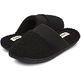 Floopi Womens Super Soft Closed Toe Clog Slippers with French Terry Upper/Insole, Memory Foam and Rubber Outsole